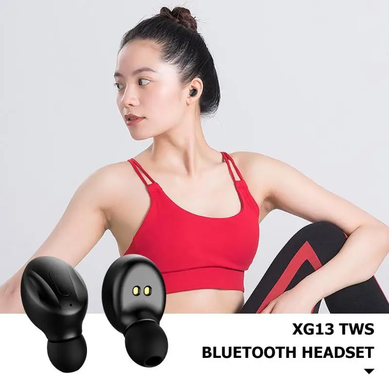XG13 BT5335 Bluetooth 5,0 стерео наушники TWS гарнитура с громкой связью Беспроводные спортивные наушники с рогом Спецификация 8 Li медное кольцо