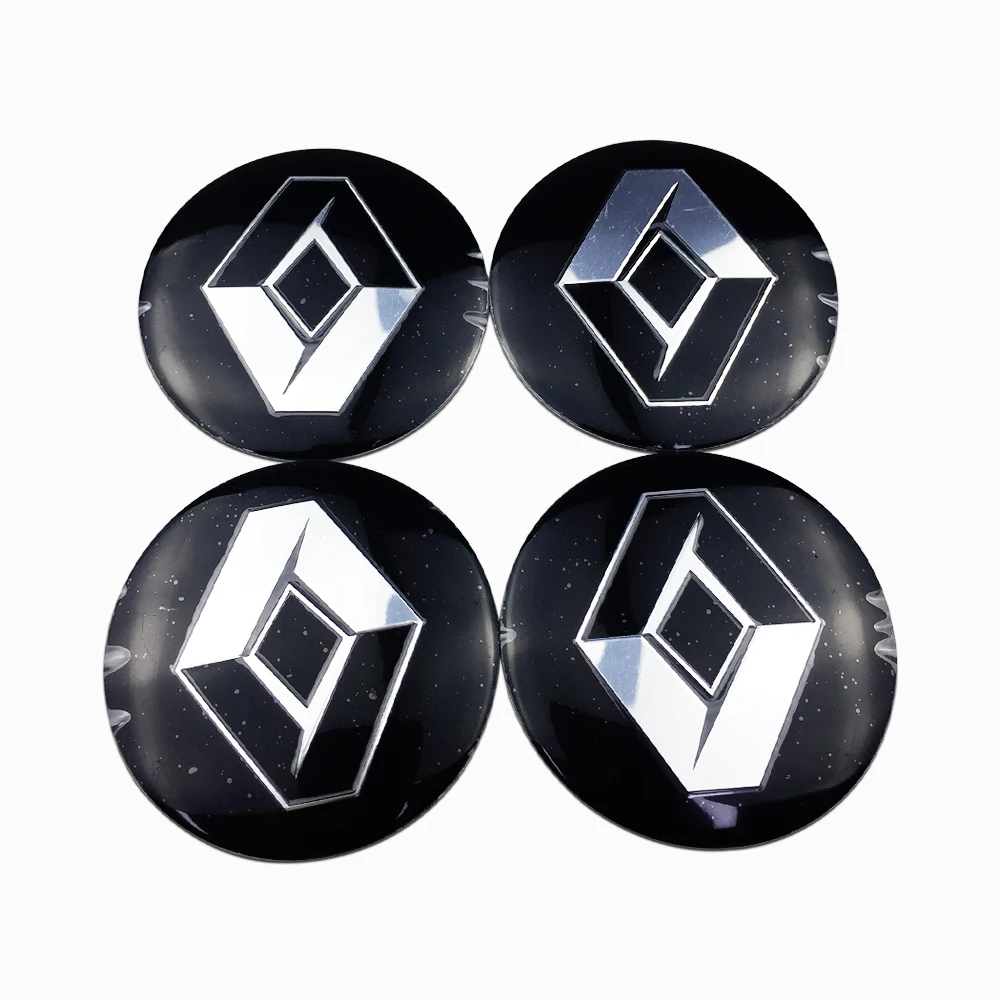 

For Renault Captur Megane 2 3 Duster Clio laguna 2 Fluence Talisman Car Wheel Center Hub Sticker Auto Accessories Emblem Decal