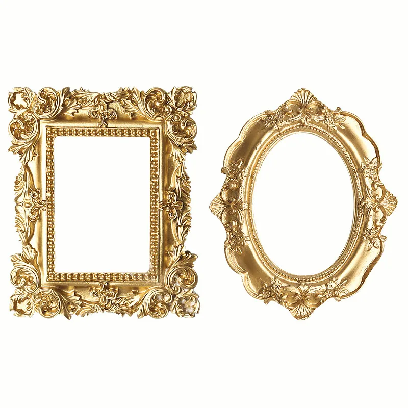 Retro Gold Photo Frame Home Decor, Photography Props, MINI Wedding