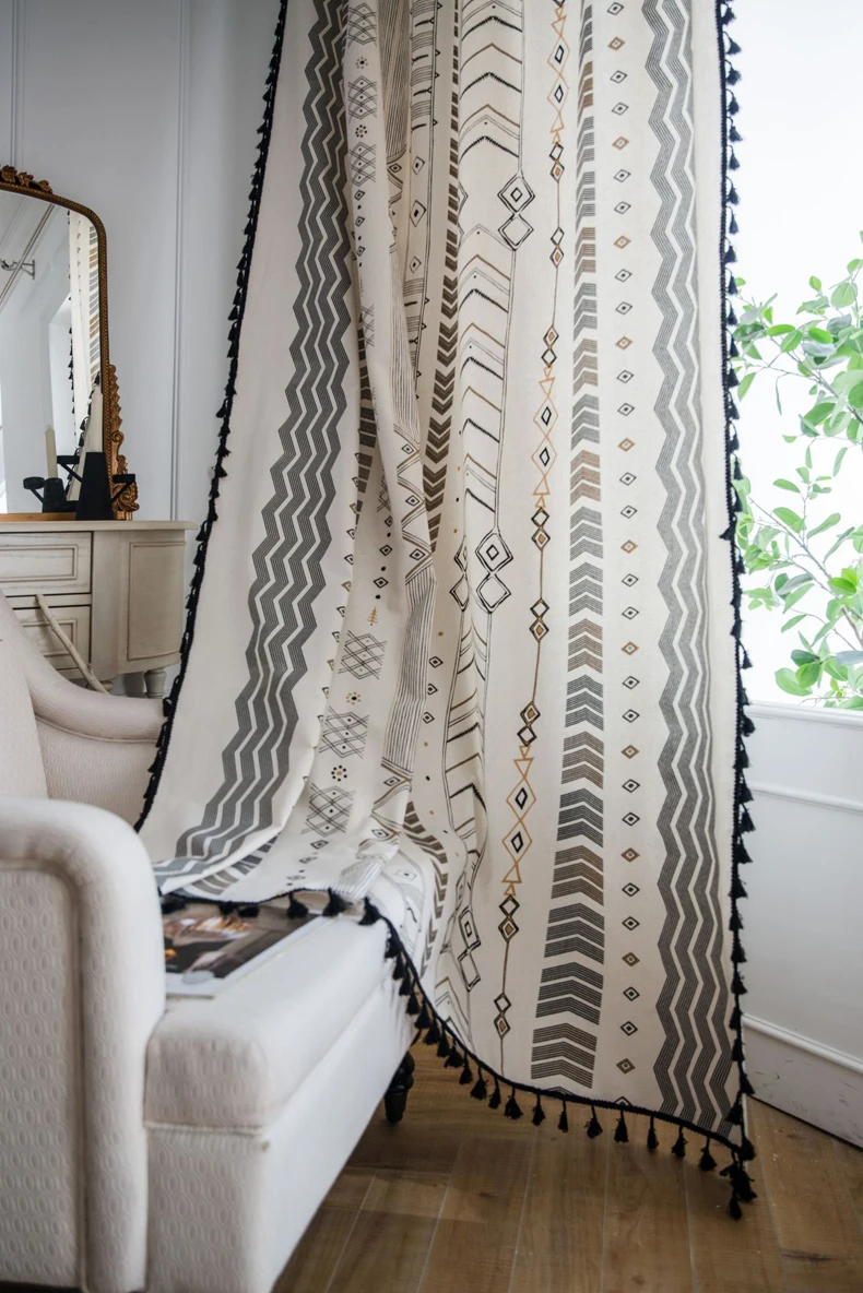 curtains with tassels