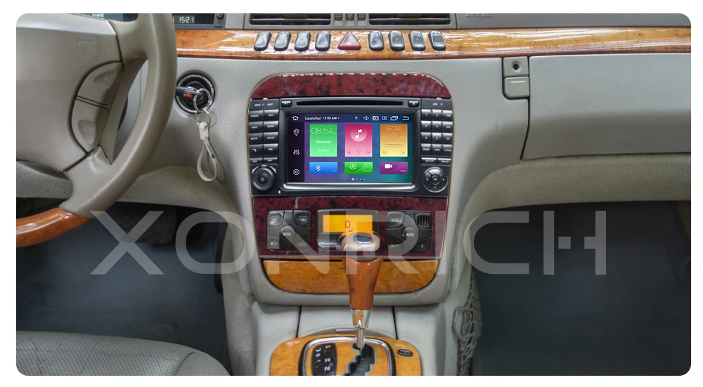 Ips DSP 2 din Android 9,0 Автомобильный мультимедийный плеер для Mercedes Benz S-Class W220 W215 S280 S320 S350 S500 gps навигационный головное устройство