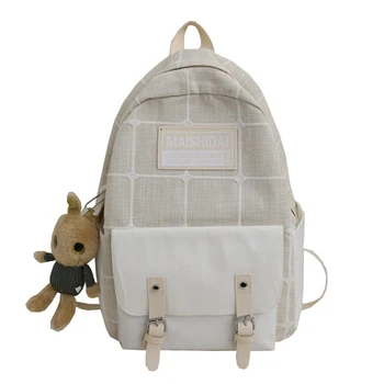 

New Fashion Women's Backpack Canvas Knapsack School Bag Travel Large Capacity Laptop Rucksack Bag