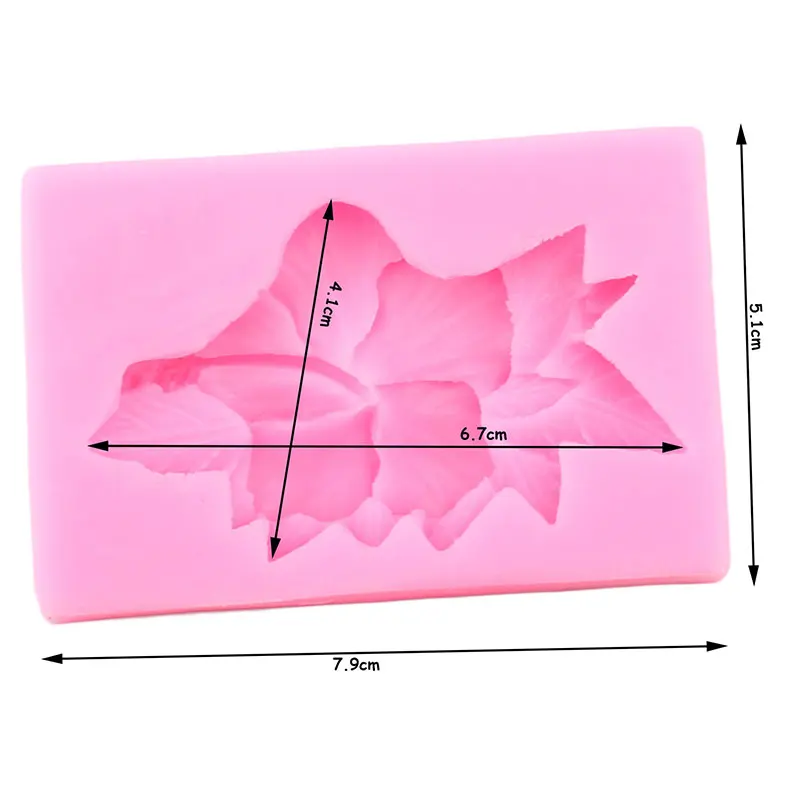 Роза силиконовые формы в виде цветка Листья помадка для кекса украшения торта инструменты Гибискус форма для конфет форма для шоколада форма для мастики