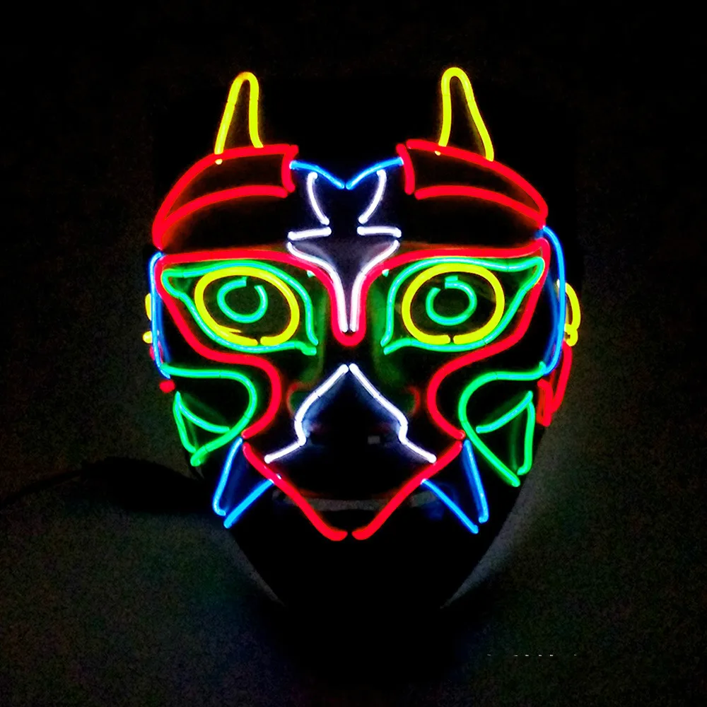 Игра Легенда о Зельде мажора маска полное лицо светящаяся с электролюминесцентным Проводом Свет Косплей опорные Аксессуары Головные Уборы Хэллоуин Вечерние