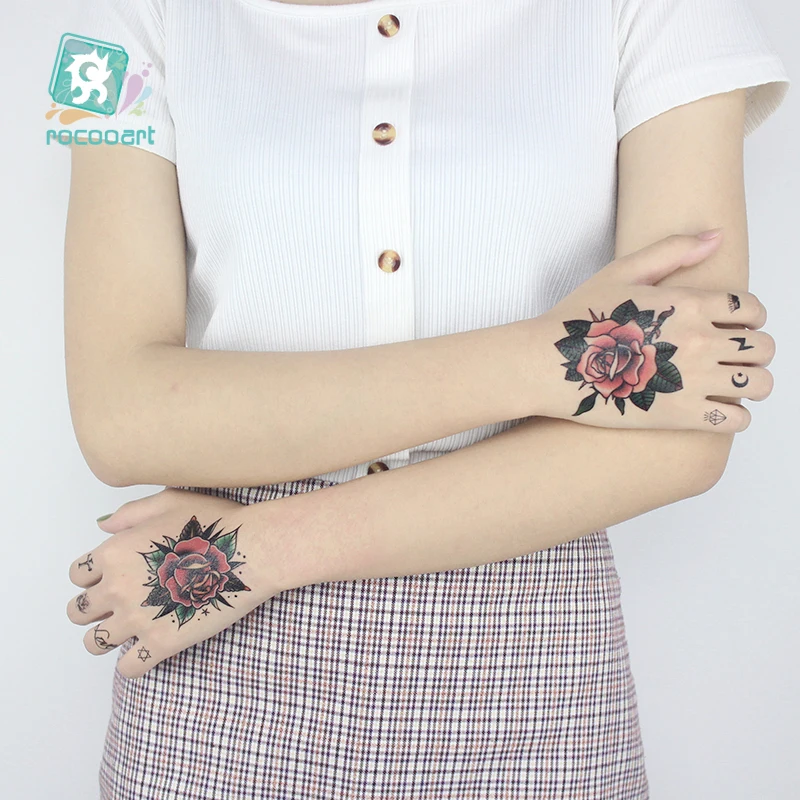 Новое поступление индийский арабский черный цветок тату дизайн временные руки тела для девушек женские украшения Tatuajes Tatuagem