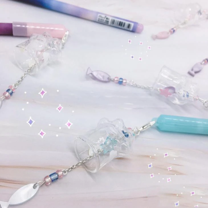 1 шт. гелевая ручка Kawaii кошачья лапа с когтями чашка ветровой колокольчик кулон гелевые ручки для подписи канцелярские принадлежности для офиса и школы