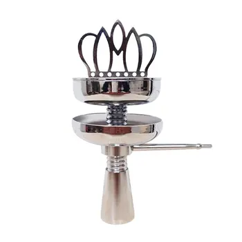 

Shisha Hookah Crown Head Bowl set Charcoal Holder Burner Water Smoking Pipe Chicha Narguile For Hookhas Accessories