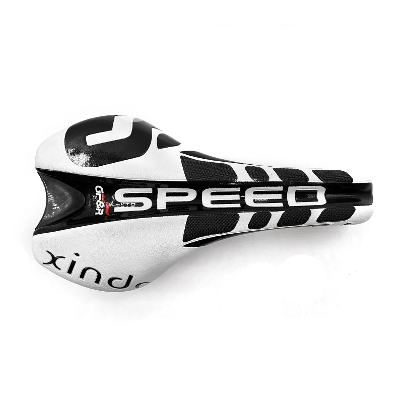 Велосипедное седло для мужчин Road TT Trial Tri Triathlon Racing MTB Bike велосипедное седло Selle Seat запасная велосипедная часть sillin bicicleta - Цвет: Белый