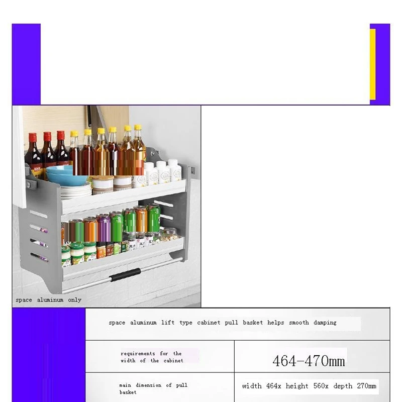 Organizador Cocina Organisadores Armario De Cosina подвесная кухонная стойка Cozinha кухонный шкаф Cestas Para