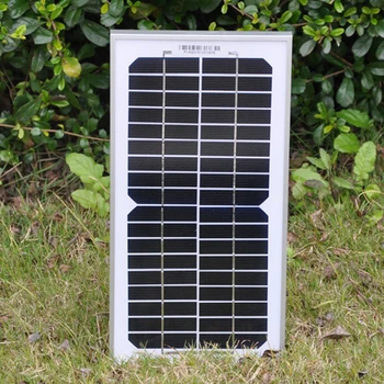 

Portable Solar Panel 5w 10w 15w 12v Monocrystalline Solar Charger Battery Ip Camera Light LED Camping Phone Laptop Waterproof