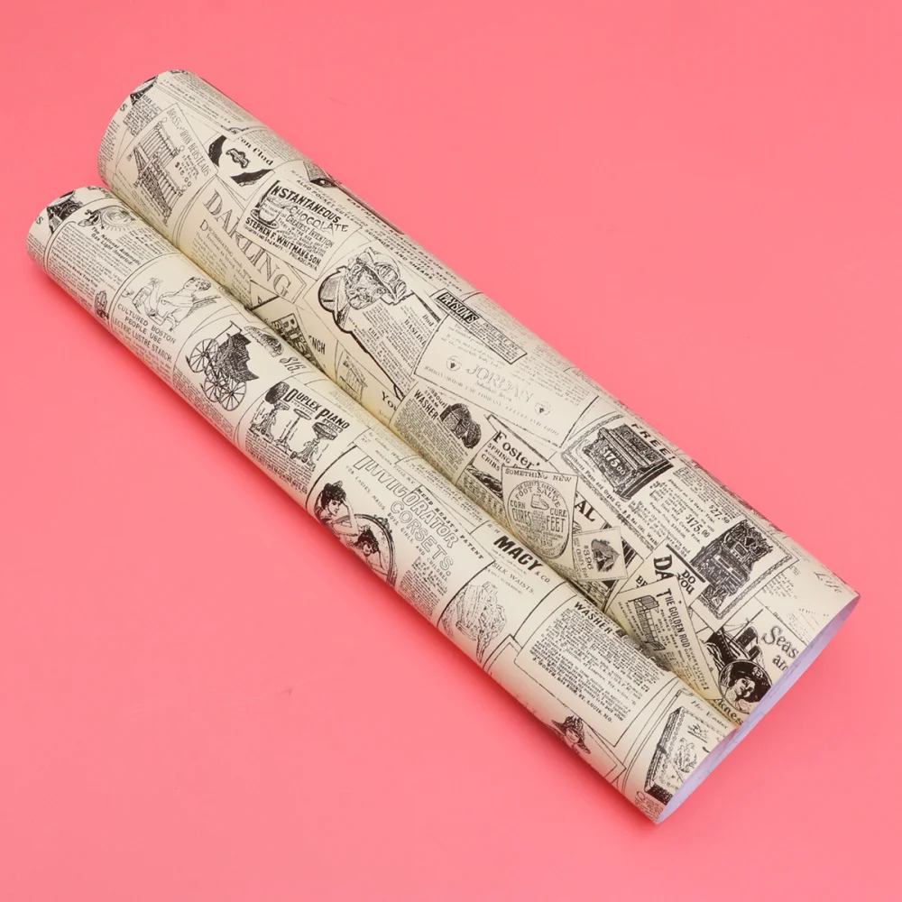 Other DIY & Tools - Retro Newspaper Wallpaper PVC Wallpaper Waterproof