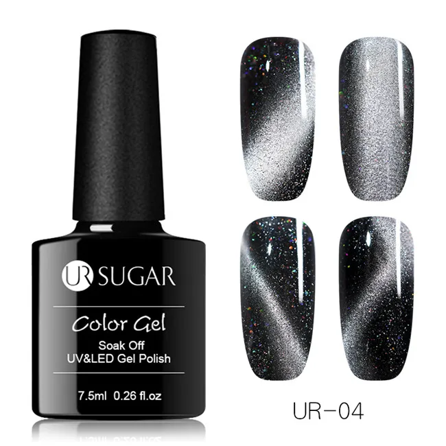 Glitter 4 Ur Sugar 7,5 мл 9D Гель-лак для ногтей с эффектом «кошачий глаз» лак Хамелеон для использования с магнитом УФ Гель-лак 5D Фиолетовый Синий замачиваемый УФ светодиодный Гель-лак для ногтей - Цвет: Glitter 4