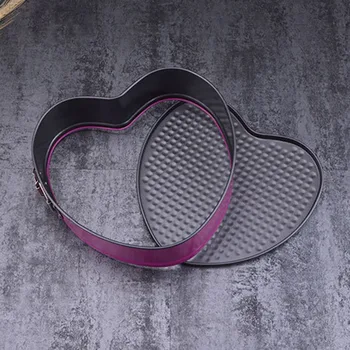 

3Pcs/Set Square Round Heart Shape Cake Tins Non Stick Baking Bake Trays Pan Home Garden Supplies