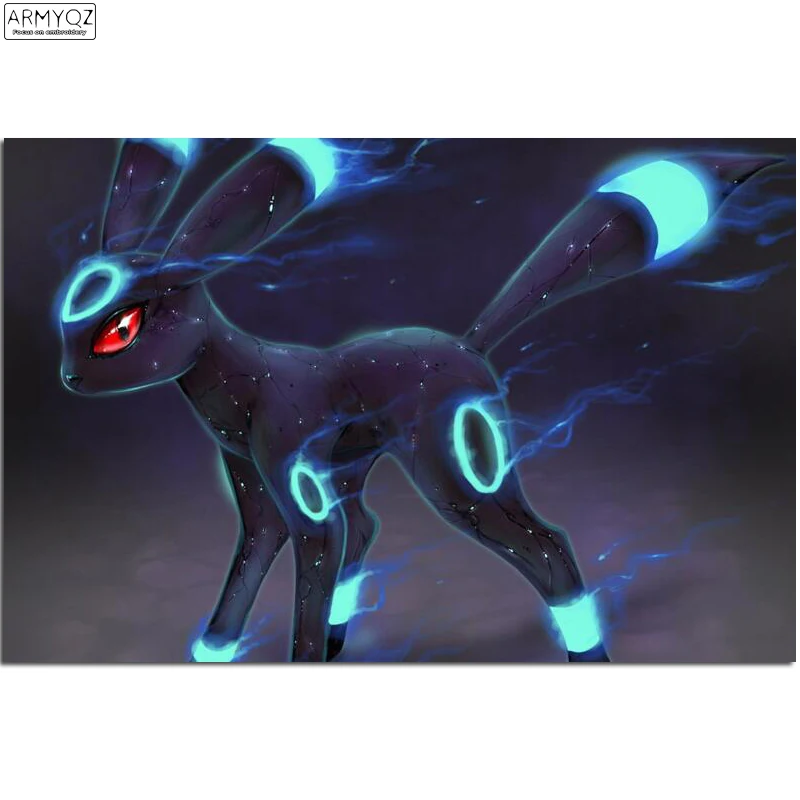 Umbreon Покемон аниме алмазная вышивка сделай сам Алмазная мозаика живопись 3d