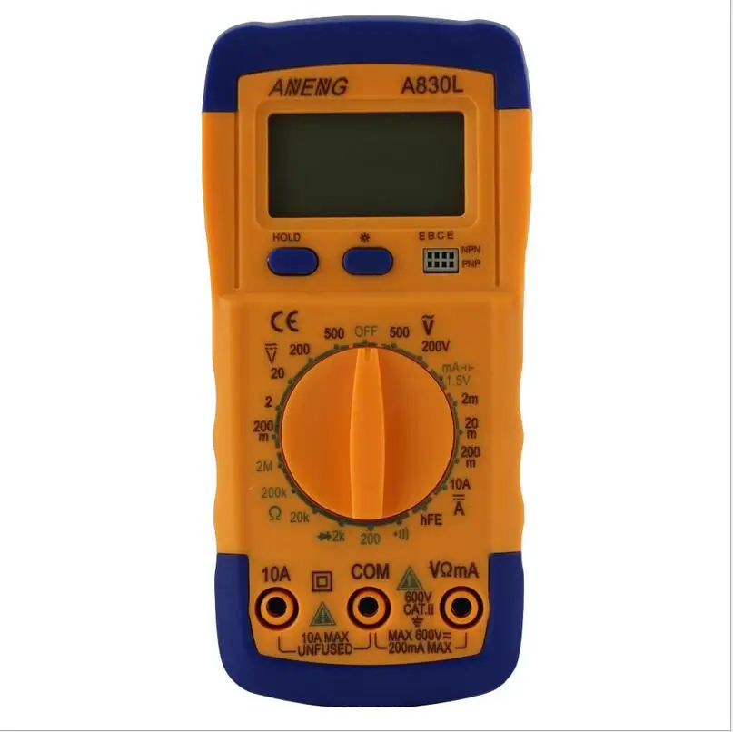 ANENG A830L мульти-Цифровой DC AC напряжение диод Freguency Многофункциональный Вольт Тест er тест тока Вольтметр Амперметр метр измерительные приборы