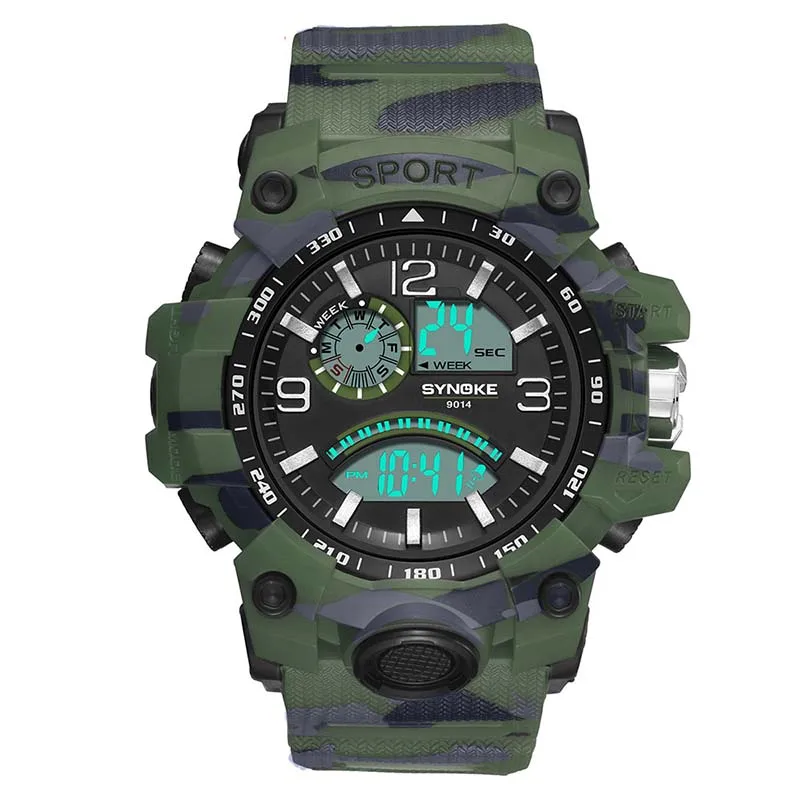 

2019 New Military Watch Waterproof Wristwatch LED Digital Clock Sport Watch Male relogios masculino Sport Watch Men Shock