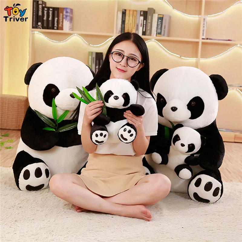 1 шт., Kawaii Panda, плюшевая игрушка, Triver, мягкие животные, кукла для мамы, детей, младенцев, детей, девочек, плюшевые игрушки, подарок на день рождения, домашний декор