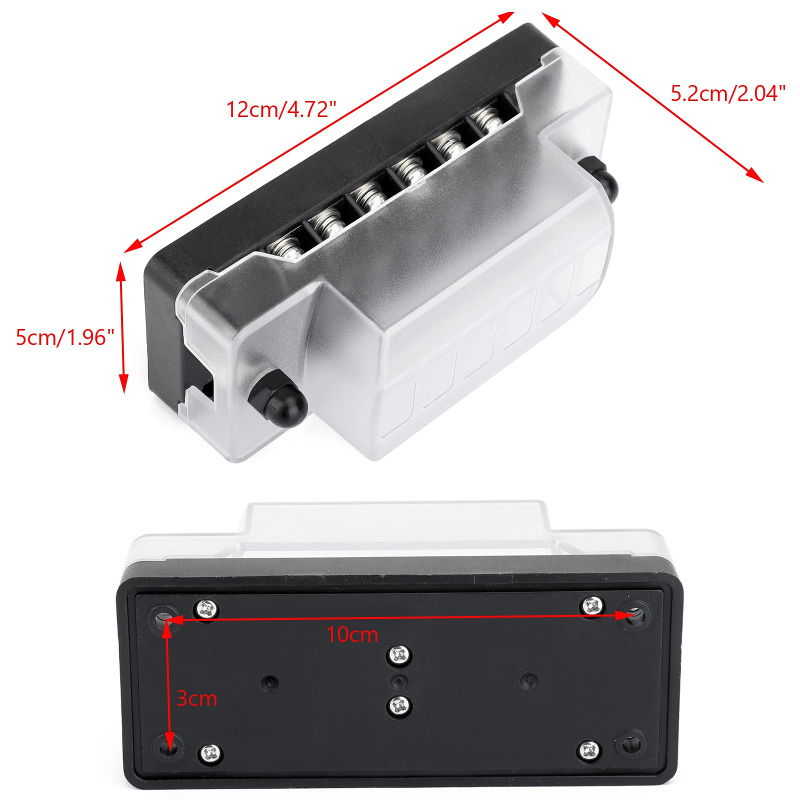 Artudatech 12V 24V 36V Автомобильные 6 способ лезвие коробка предохранителей блок с отрицательным полюсом комплект для автомобиля морской катер