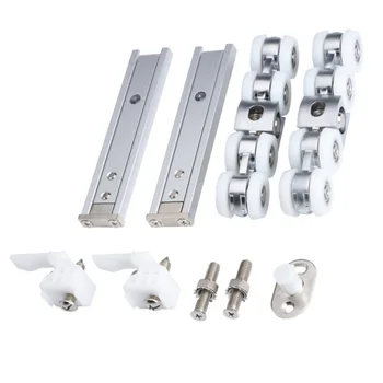 

1 Set Durable Practical Exquisite Door Track System Track Roller Sliding Track Roller Door Accessories for Home