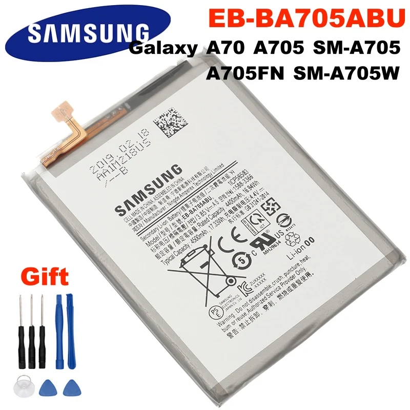 Оригинальный аккумулятор EB BA705ABU для Samsung Galaxy A70 2019 A705 SM A705FN A705W A705F DS A705GM A7050 A705W|Аккумуляторы мобильных