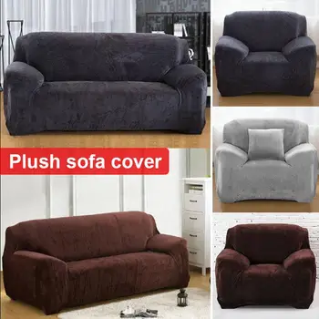 

Beautiful Couch Cover Polyester Clean Office Dustproof Sofa Cover Slipcover DIY Plush Home Hotel Stretch