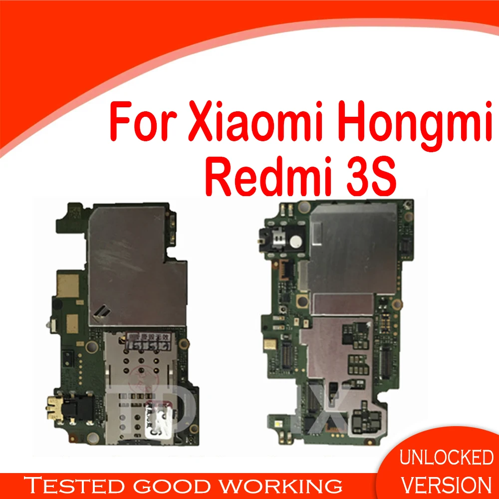Разблокированная материнская плата для Xiaomi Hongmi Redmi 3S 32 ГБ оригинальная сменная MI