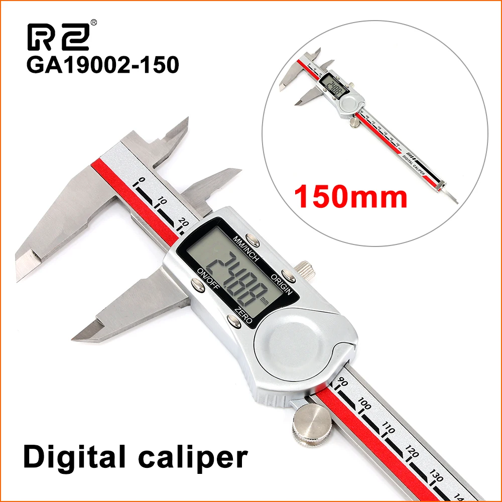 

DZYTEK Vernier Caliper Metal Electronic Digital Caliper Stainless Steel Tracing Handheld 0-150mm Vernier Caliper Measuring Tools