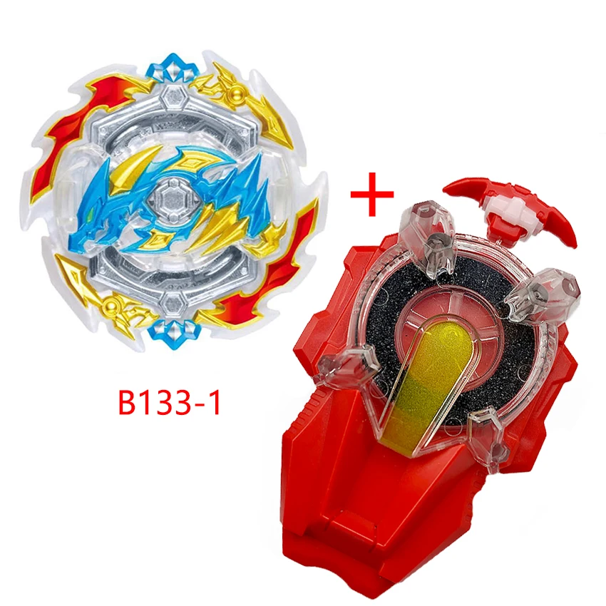 133-1beyblade+火石红黑发射器