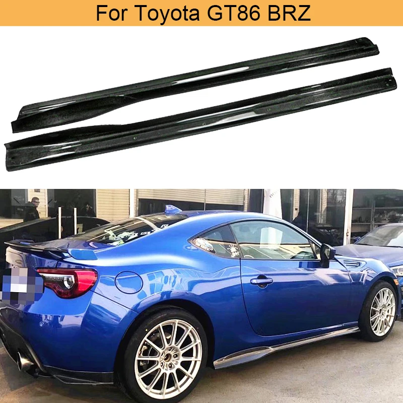 Боковые юбки из углеродного волокна комплекты кузова для Subaru BRZ Toyota FT86 GT86 2013-2020