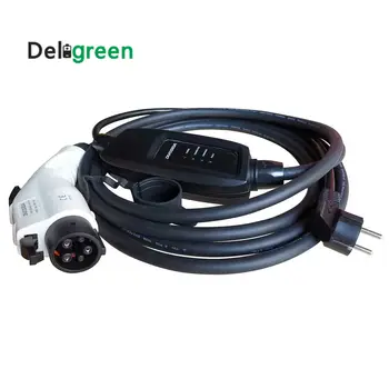 

EVSE Car charger 16A J1772 120V to 240VAC With 10M UL Calbe Frech connector for C-zero Clearance Sales Duosida