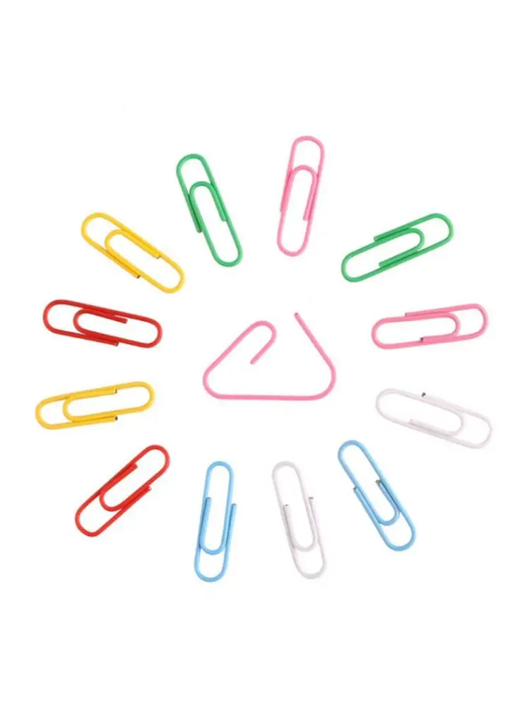 

10box/set Mini Metal Candy Color Paper Clips Bookmarks Photo Letter Binder Clip