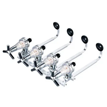 

4 Spring-Loaded Bottle Holder Station Party Cocktail Accessories Tools Racks Home Wall Mounted Drinking Pourer Wine Dispenser