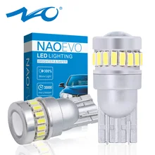 NAO W5W T10 светодиодный светильник CANBUS без ошибок 12 в 1,8 Вт 5W5 супер яркий 3030 3014 SMD 6000K белый 194 Авто парковочный багажник купольная лампа
