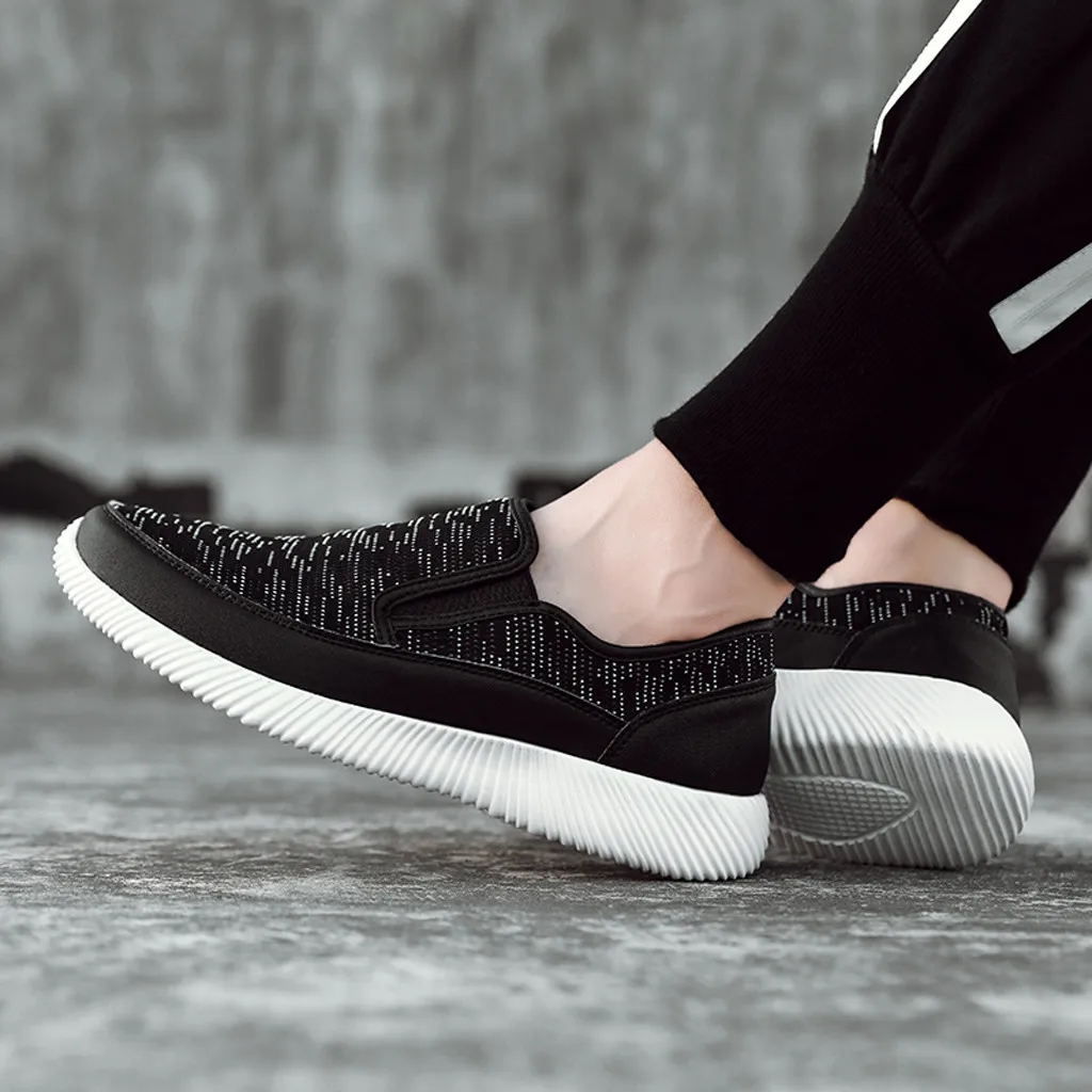 KANCOLLE Fashion Men Outdoor One-Legged Lazy Breathable Shoes Comfortable Soft Sneakers Athletic Tourist Shoes Leisure Shoes1217