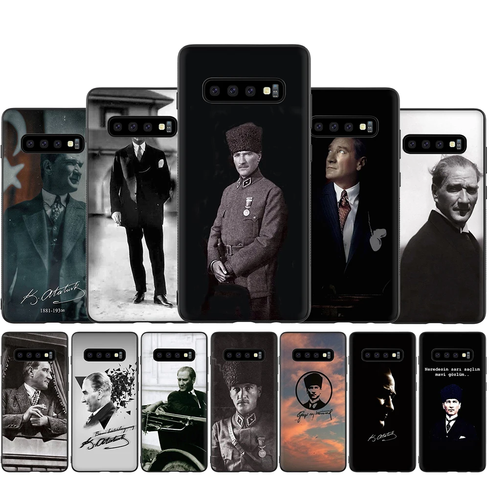 Турецкий Mustafa Kemal Ataturk силиконовый чехол для телефона Samsung Galaxy S6 S7 Edge S8 S9 S10 Plus S10e Note 8