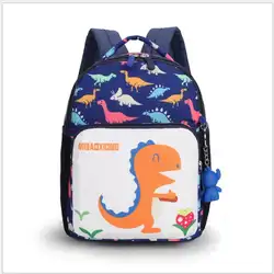 С принтом динозавра нейлоновые Детские рюкзаки сумки для детского сада, школы рюкзаки для маленьких мальчиков и девочек ясельного