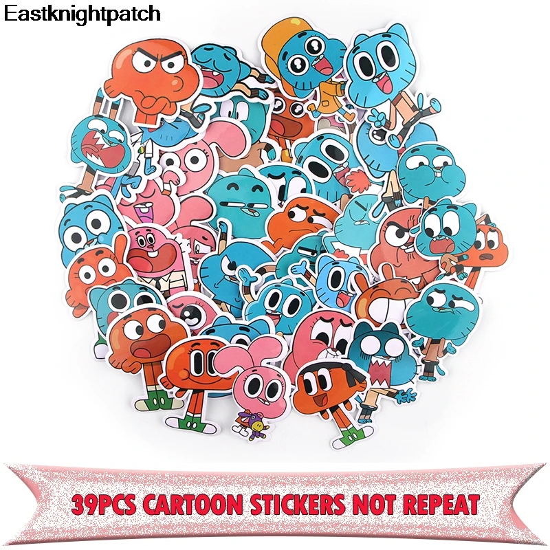 39 шт. удивительный мир Gumball стикер пакет для DIY скрапбукинга альбом скейтборд телефон тетрадь Наклейка украшения E1079