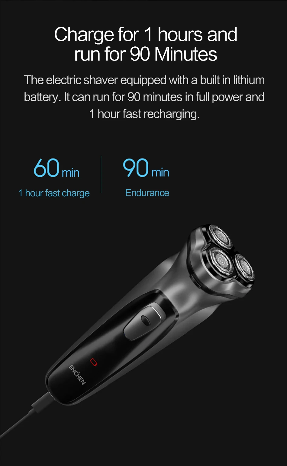 Xiaomi электробритва, бритва для мужчин, триммер для бороды, бритва для волос на лице Mijia, перезаряжаемая USB бритва, стрижка, бритва 5