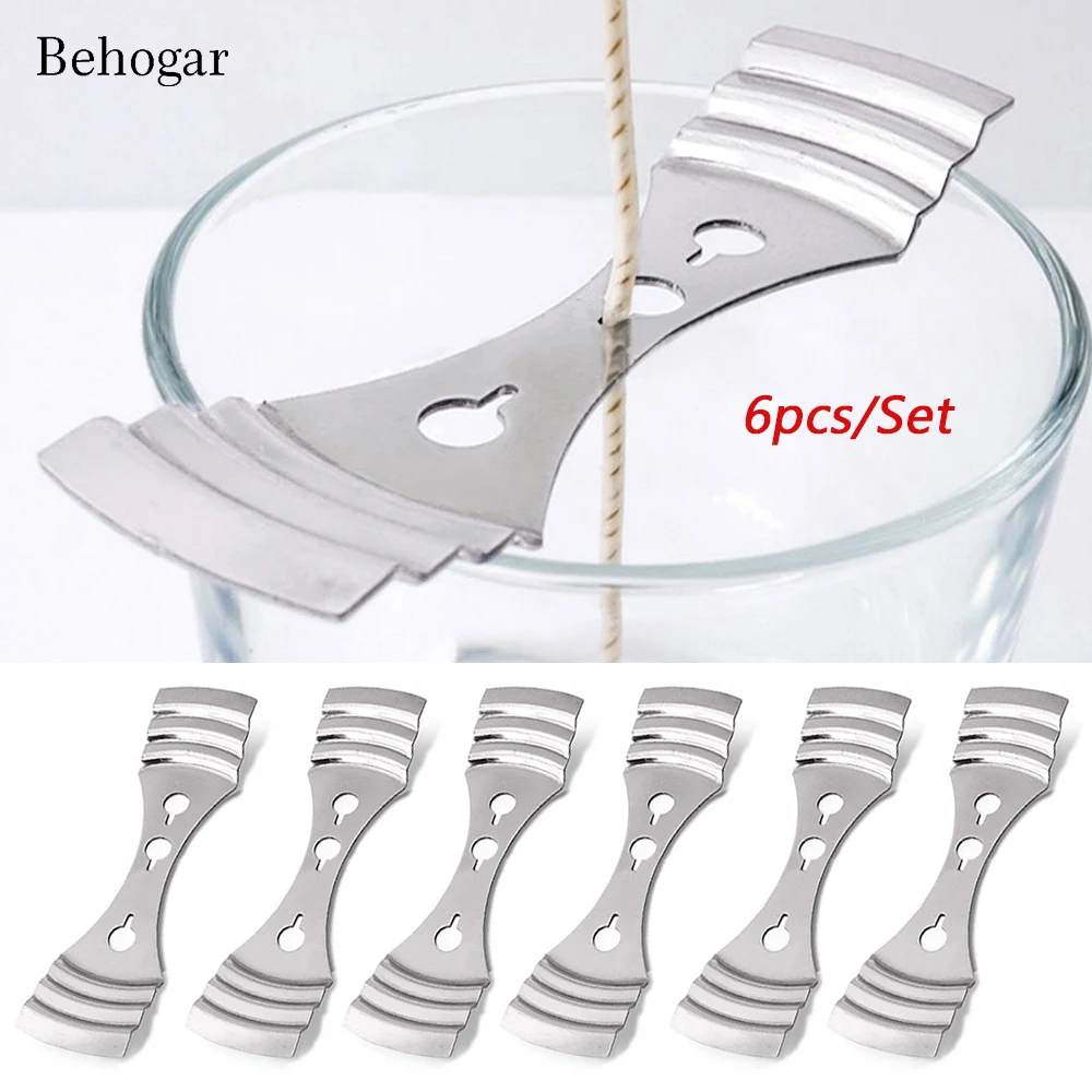 Behogar 6 шт. нержавеющая сталь Металлическая Свеча фитиль центрирующее устройство
