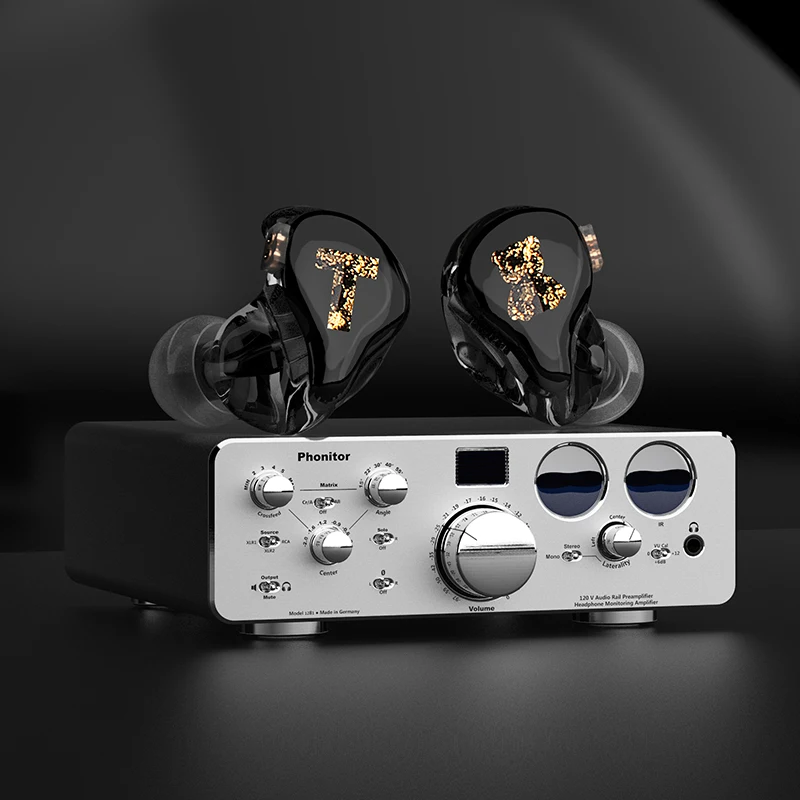 Наушники мониторы TFZ/Tx Bear 3 Hi Fi гарнитура с высоким качеством тройной звук