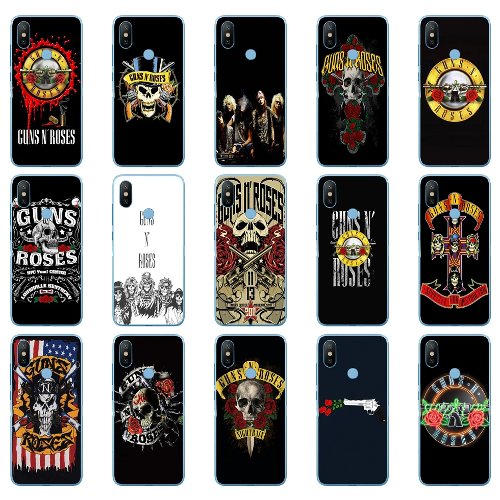 Мягкий силиконовый чехол 35DD guns n roses для Xiaomi Redmi 6 6a mi 8 a2 lite note 5 pro 7 | Мобильные