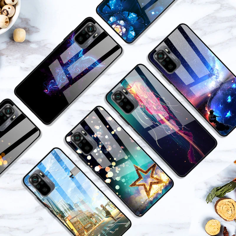 Luxury Case For Samsung Galaxy A8 A6 Plus 2018 Cover Glass Tempered Fashion Coque for Samsung A8 2018 Cases Shockproof A8Plus kawaii samsung phone cases