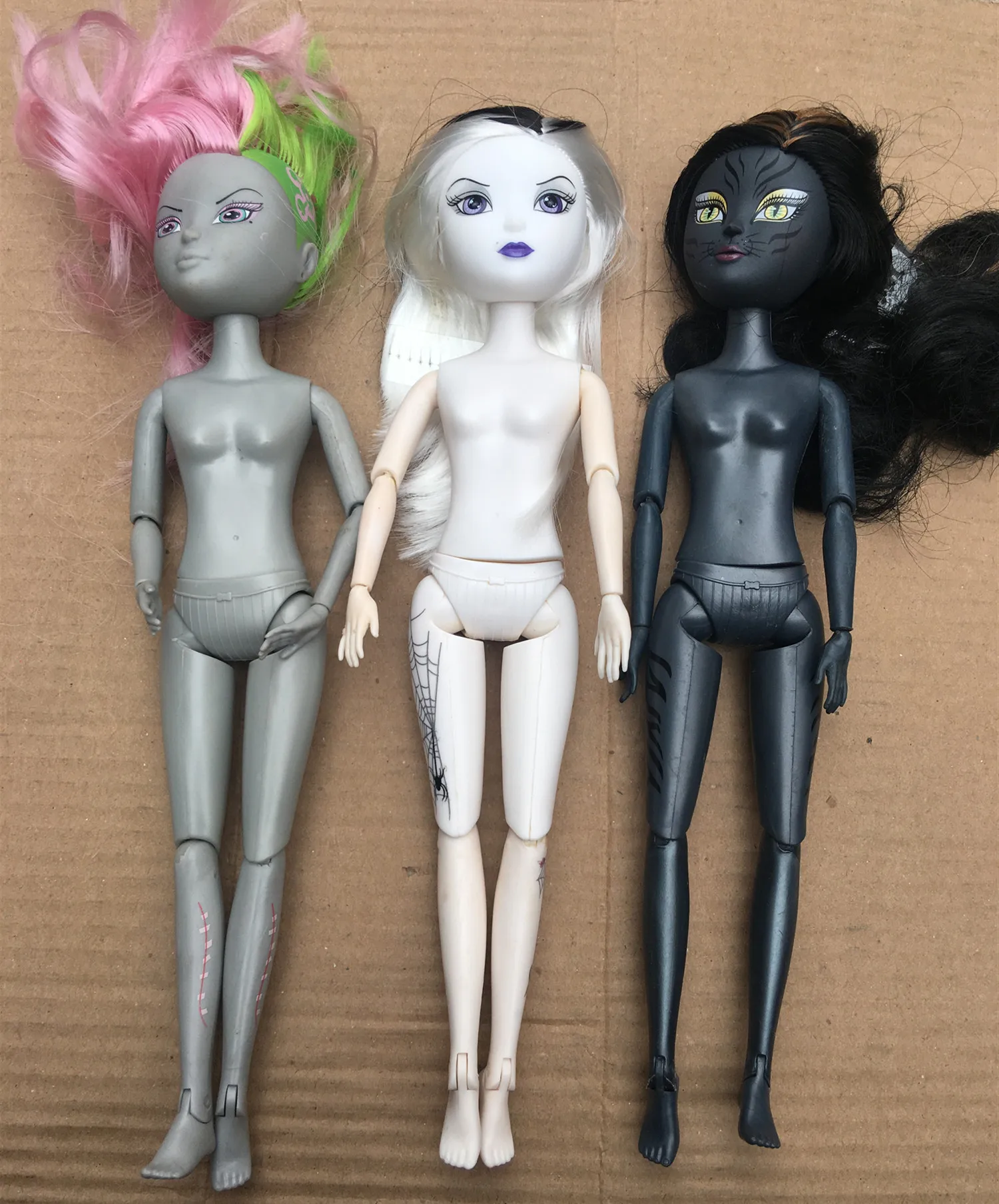 Quality Doll Body Multi-Joints Movable 1/6 Doll Toy Body Brown Black Green Doll Yoga Slim Fat Body Girl DIY Dressing Toy Figures