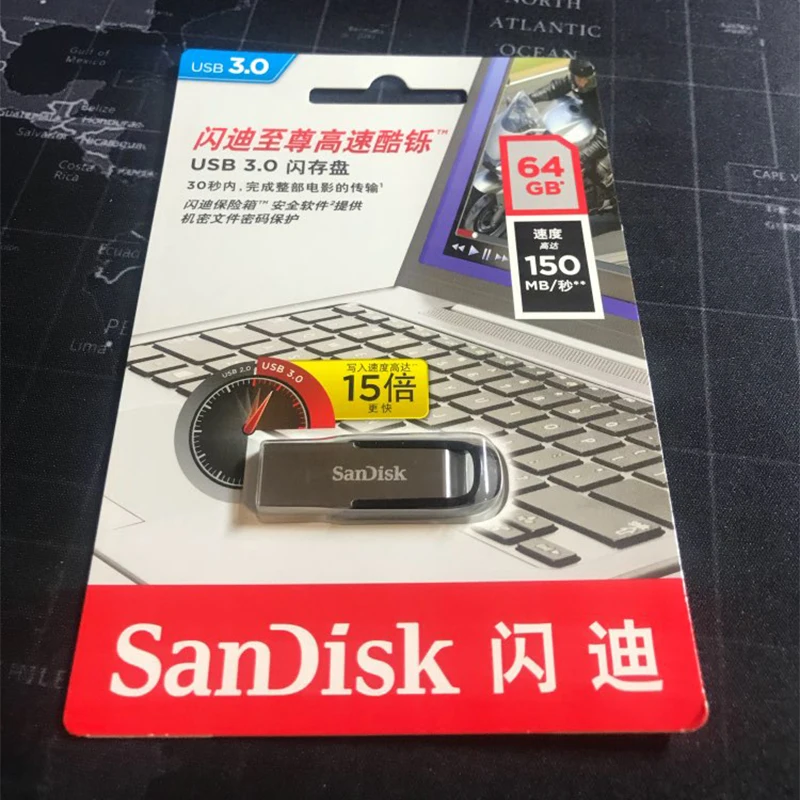Sandisk USB 3 0 двойной OTG 1 флеш накопитель 2 Диск высокоскоростной 32 Гб 16 64 128 карта