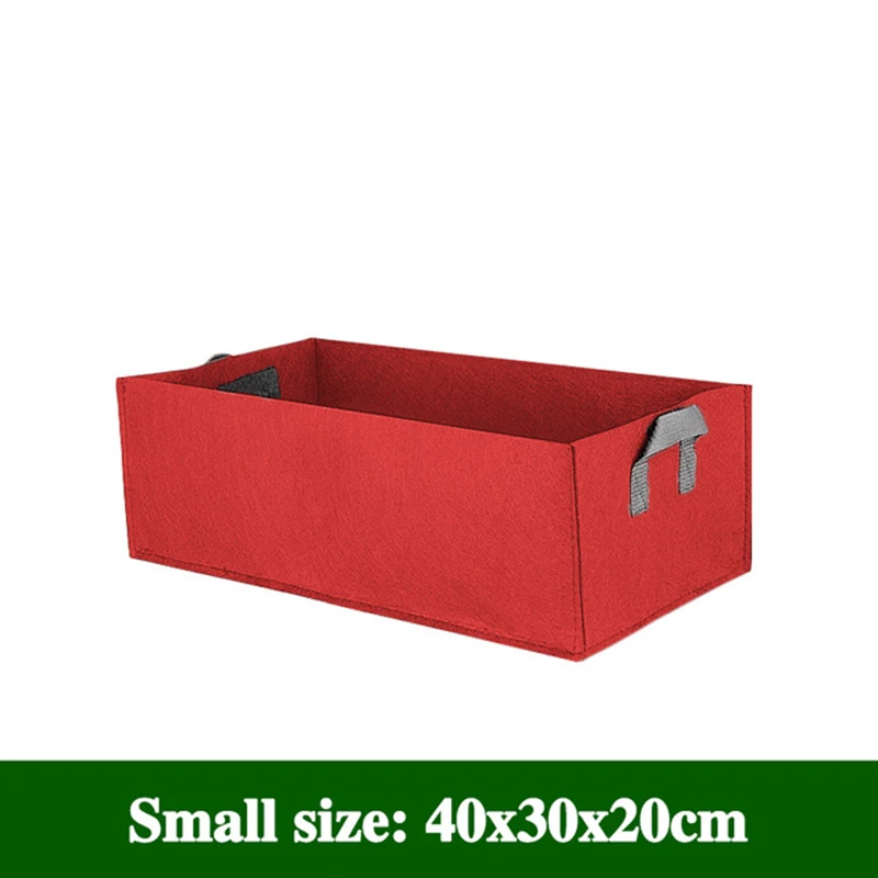 Red 40cm 30cm 20cm Топ продаж контейнер для растений цветочный горшок Овощной Ящик для выращивания мешок горшок анти-УФ прочный домашний садовый контейнер для растений - Цвет: Red 40cm 30cm 20cm