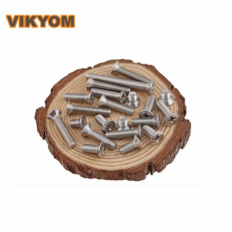Stainless Steel Cross Flat Head Screws 2x4 2x5 2x6 2x8 2x10 2x12 2.5x4