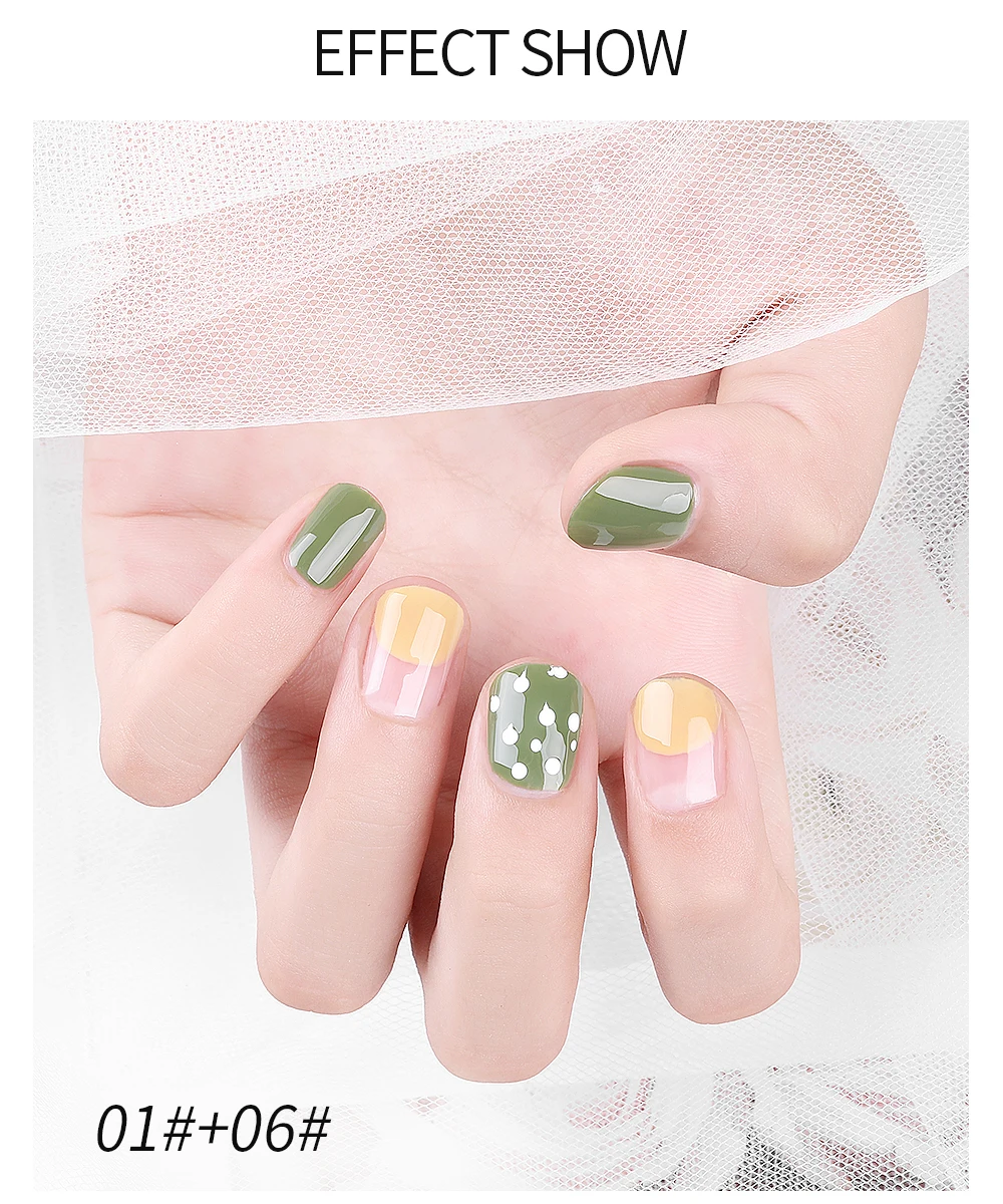 Pinpai Гель-лак для ногтей высокого качества Гель-лак для дизайна ногтей серии Green Avocado Soak off UV светодиодный лак для ногтей 7,5 мл