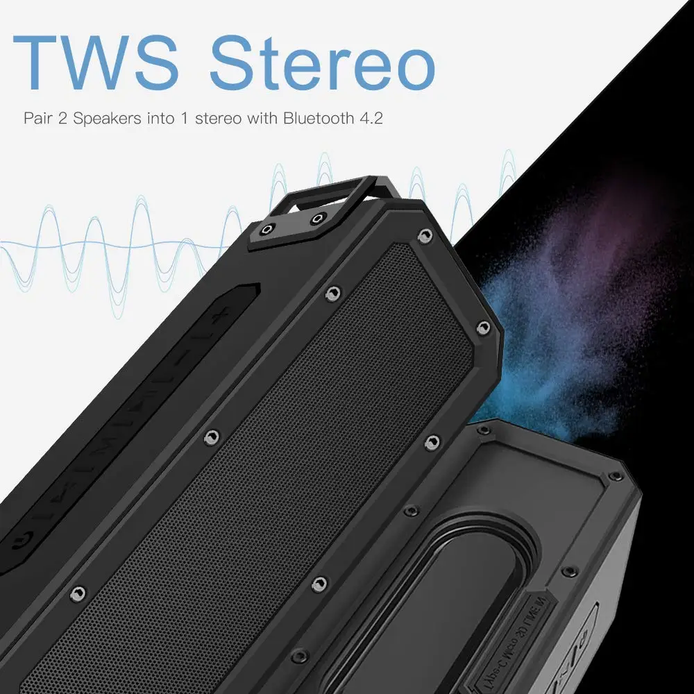 YOUXIU 40W Outdoor Bluetooth Speakers IPX7