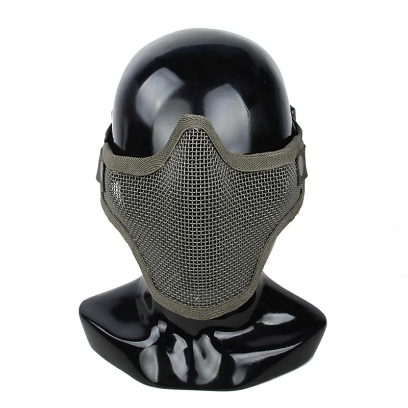 TMC Tactical V1 Страйк стальная сетка половина маска для лица CS игра камуфляжная маска Нижняя Маска Защитная маска