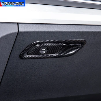 

Car Copilot Glove Box Frame Decoration Cover Trim For Audi Q5 FY 2018-2020 LHD Carbon Fiber Color Stickers Interior Accessories